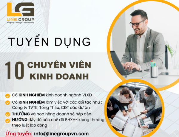 TUYỂN DỤNG CHUYÊN VIÊN KINH DOANH
