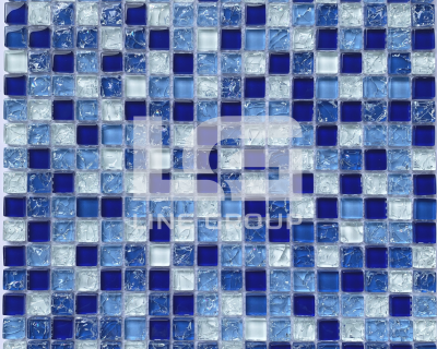 Gạch mosaic thủy tinh 15 x 15 mm